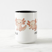 Hand Drawn Axolotl Custom Cute Mug マグカップ (中央)