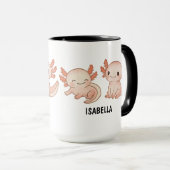 Hand Drawn Axolotl Custom Cute Mug マグカップ (正面右)