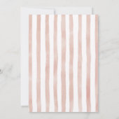 Hand Drawn Baby in Bloom Baby Shower Invite 招待状 (裏面)