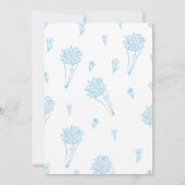 Hand Drawn Baby in Bloom Farmer Market Baby Shower 招待状 (裏面)