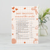 Hand Drawn Baby Traditions Around The World Game 招待状 (スタンド正面)
