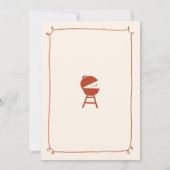 Hand Drawn Backyard I do BBQ engagement party 招待状 (裏面)