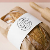 Hand Drawn Bakery Rolling Pin Baked Fresh Daily ラバースタンプ