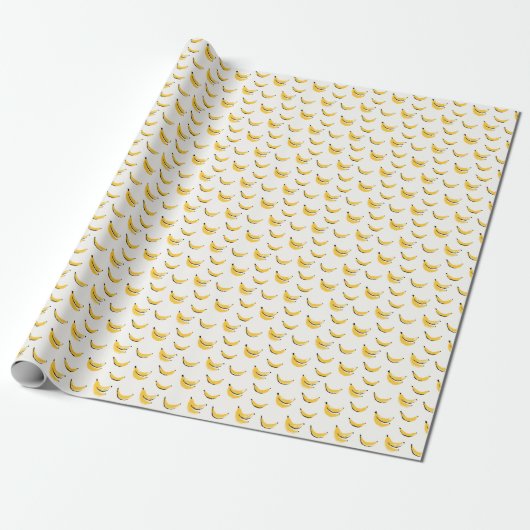 Hand-drawn bananas, stylish seamless pattern. ラッピングペーパー (アンロールド)