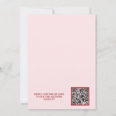 Hand Drawn Berry In Love Bridal Shower QR Code 招待状 (裏面)
