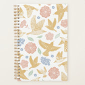 Hand Drawn Birds and Florals Weekly プランナー手帳 (正面)