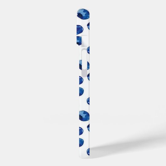 Hand Drawn Blue Berry Fruit Case Case-Mate iPhoneケース (裏面 / 左)