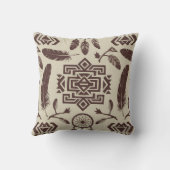 Hand Drawn Boho Pillow クッション (裏面)