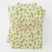 Hand-Drawn Botanical Nature Seamless Pattern ラッピングペーパーシート (インサイチュ)
