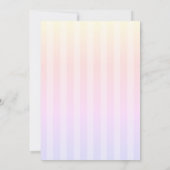 Hand Drawn Bow Elegant Frame Ombre 招待状 (裏面)