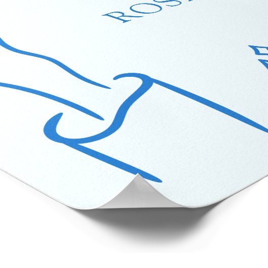 Hand Drawn Bow She Did it Graduation Party Welcome ポスター (角)