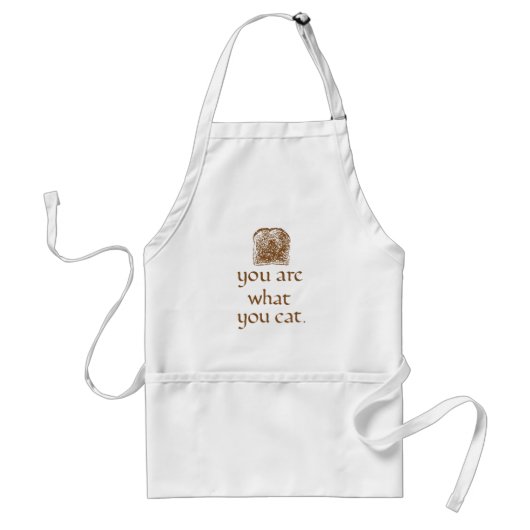 Hand-Drawn Bread Illustration Cooking Apron  スタンダードエプロン (正面)