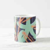 Hand drawn brush hipster pattern in. Stylish geome コーヒーマグカップ (正面右)