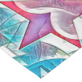 Hand Drawn By EDDArt – 星とハート1 ショートテーブルランナー (コーナー)