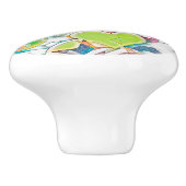 Hand Drawn By EDDArt – 星とハート1 セラミックノブ (側面)