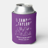 Hand drawn Camp Bachelorette Custom Can Cooler 缶クーラー (缶正面)