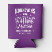 Hand drawn Camp  Mountains Martinis Bach trip  缶クーラー (正面)