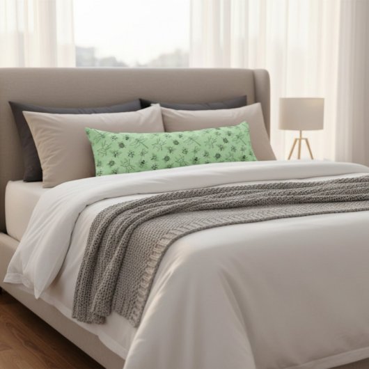 Hand-Drawn Cartoon Insects Pattern  ボディピロー