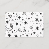Hand Drawn Celestial Night Sky Pattern 名刺 (正面)
