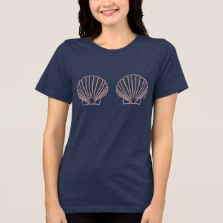 Hand-drawn Cheeky Clam Shells トライブレンドＴシャツ