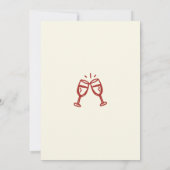 Hand Drawn “Cheers to 30 Years” Birthday 招待状 (裏面)