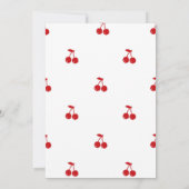 Hand Drawn Cherry on Top Birthday 招待状 (裏面)