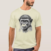 HAND DRAWN CHIMPANZEE Tシャツ (正面)