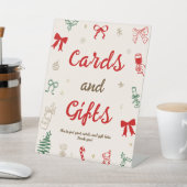 Hand Drawn Christmas Bridal Shower Cards and Gifts 台座サイン (インサイチュ)