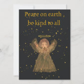 Hand drawn Christmas card , Angel , cute,  (正面)
