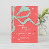 Hand Drawn Christmas Cocktail Party 招待状 (スタンド正面)