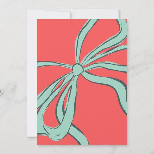 Hand Drawn Christmas Cocktail Party 招待状 (裏面)