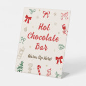 Hand Drawn Christmas Hot Chocolate Bar 台座サイン (正面)