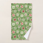 Hand Drawn Christmas Ornaments Bath Towel Set バスタオルセット (ハンドタオル)
