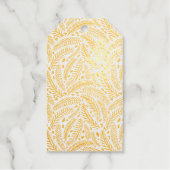 Hand-drawn Christmas Pine Tree Custom ギフトタグ (正面)