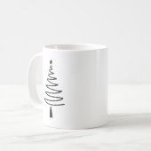 Hand Drawn christmas tree コーヒーマグカップ (正面左)