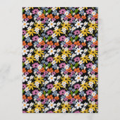 Hand-drawn Colorful Botanical Seamless Pattern 招待状 (正面)