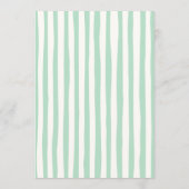 Hand Drawn Coquette Frame Stripes St Patrick's Day 招待状 (裏面)