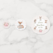 Hand Drawn Coquette Ribbon Woodland Baby Shower  コンフェッティ (正面)