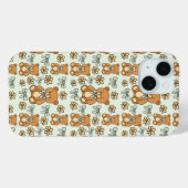 Hand-Drawn Coquette Teddy Bears Seamless Pattern Case-Mate iPhoneケース (裏面 (横))