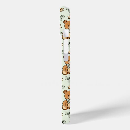 Hand-Drawn Coquette Teddy Bears Seamless Pattern Case-Mate iPhoneケース (裏面 / 左)