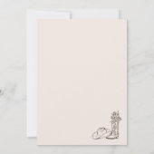 Hand Drawn Country Bridal Shower 招待状 (裏面)