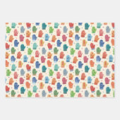 Hand Drawn Cozy Winter  Wrapping Paper Set ラッピングペーパーシート (正面)