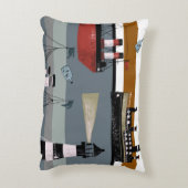 Hand drawn digital painting cute cartoon pencil gr アクセントクッション (裏面(縦))