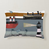 Hand drawn digital painting cute cartoon pencil gr アクセントクッション (裏面)