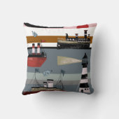 Hand drawn digital painting cute cartoon pencil gr クッション (裏面)