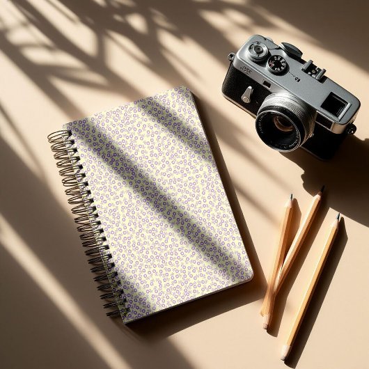 Hand drawn ditsy Lavender Daisies – Mini Floral プランナー手帳