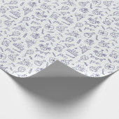 Hand-Drawn Doodle Birthday Wrapping Paper ラッピングペーパー (角)