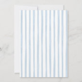 Hand Drawn Doodle Blue All Sea You Soon Baby 招待状 (裏面)