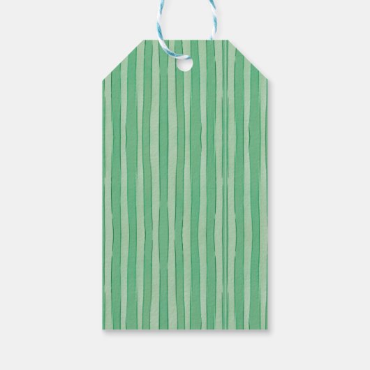 Hand Drawn doodle green pink christmas ギフトタグ (裏面)