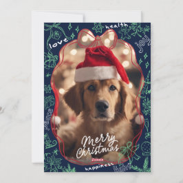 Hand Drawn Doodle Merry Christmas Card シーズンカード